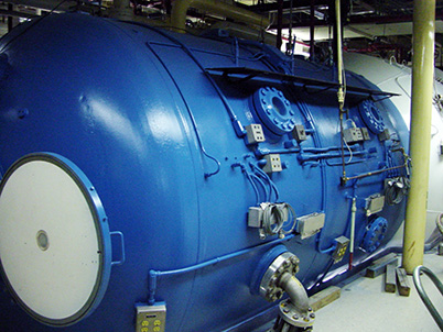 hyperbaric medicine chamber outside